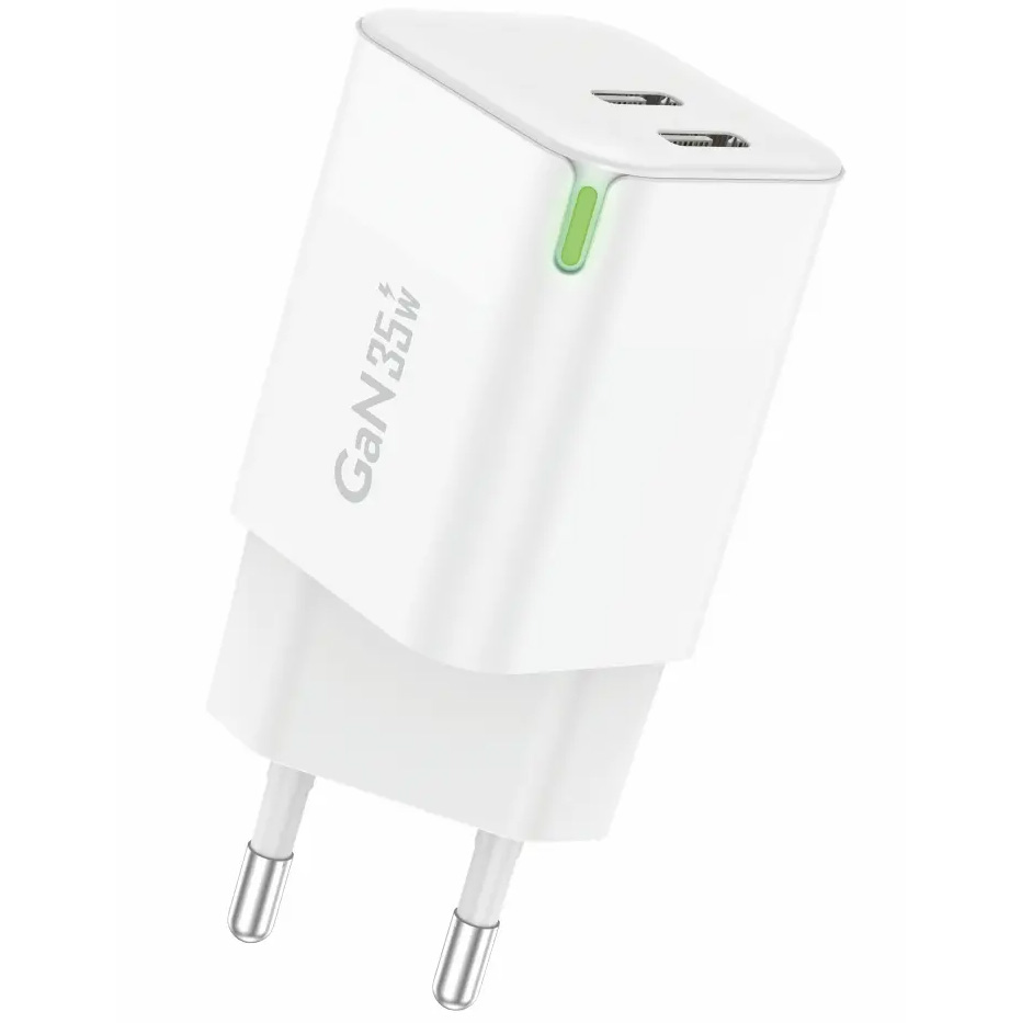 CARGADOR SIN CABLE GaN35 35W 2-USB-C FONENG