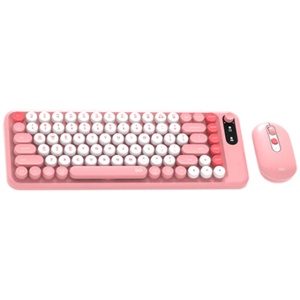 TECLADO Y MOUSE INAL. WK898 PINK FANTECH