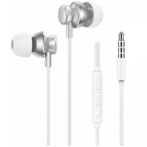 AURICULARES T67 IN-EAR SILVER METAL FONENG