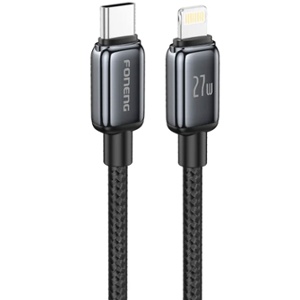 CABLE TIPO-C/TIPO-C X119 100W 1MT TRENZ. FONENG