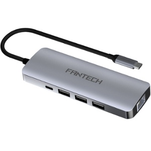 HUB USB-C HC101 9 en 1 HDMI/RJ45/SD 100W FANTECH