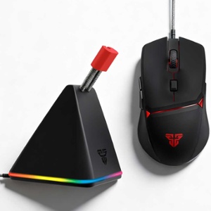 KIT MOUSE GAMING VX7 + SOPORTE BUNGEE BLACK