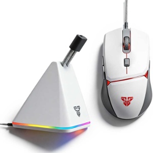 KIT MOUSE GAMING VX7 + SOPORTE BUNGEE WHITE