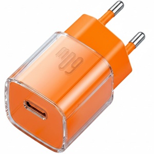 CARGADOR TIPO-C/TIPO-C MAX40 GaN ORANGE 65W FONENG