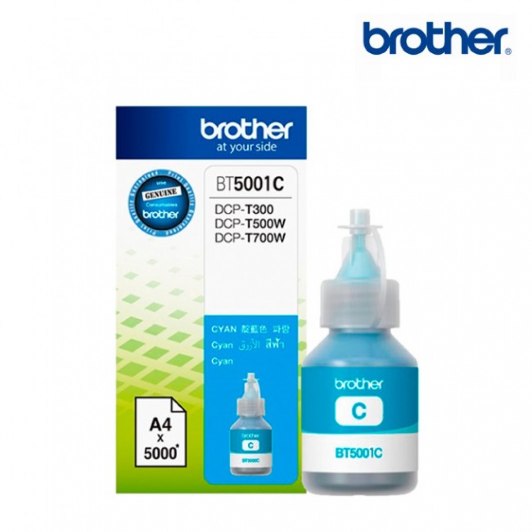 Botella de Tinta Brother BT-5001 Cian