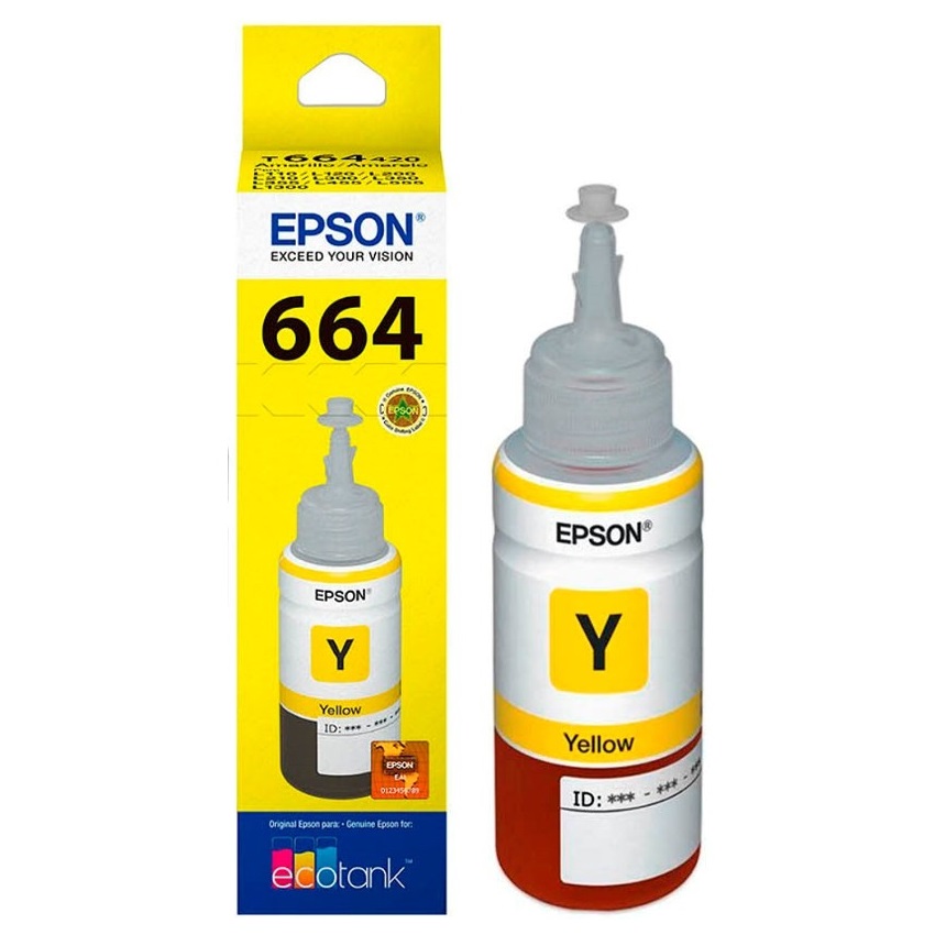 Botella de Tinta Epson Amarillo T664420 Original