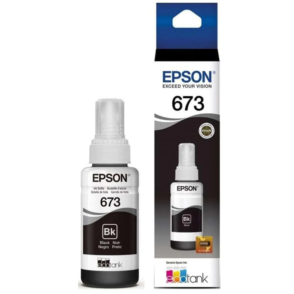 BOTELLA DE TINTA EPSON T673120 L800/1800 BK
