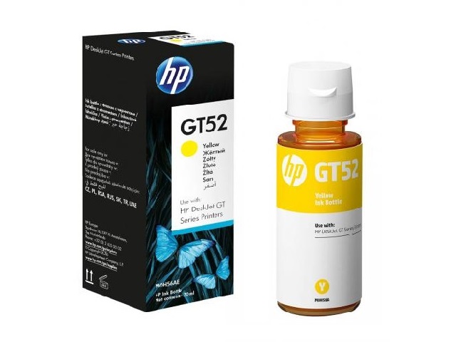 Botella de Tinta HP GT52 Amarillo 5810/5820 8000 Copias