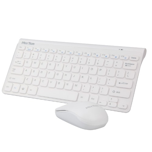 Teclado y Mouse Inalámbricos 2.4G  Meetion Mini4000 Color Blanco