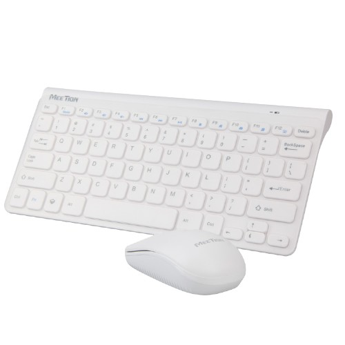 Teclado y Mouse Inalmbricos 2.4G  Meetion Mini4000 Color Blanco