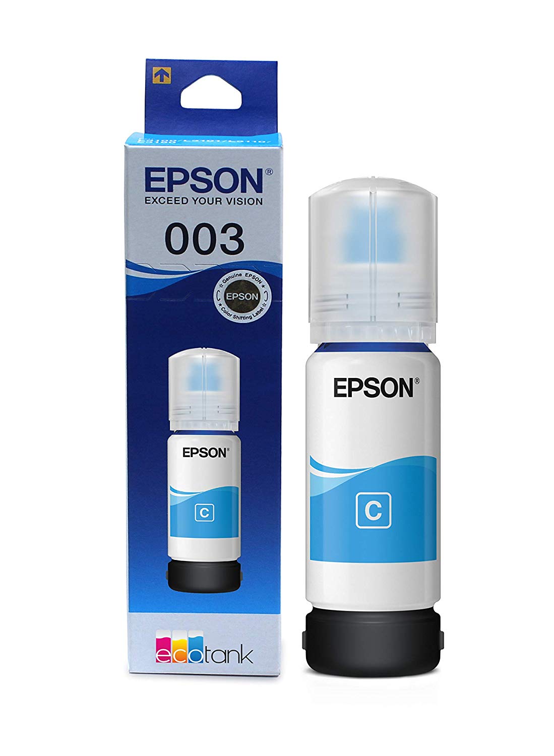 BOTELLA DE TINTA EPSON T003 CY L3110 3150