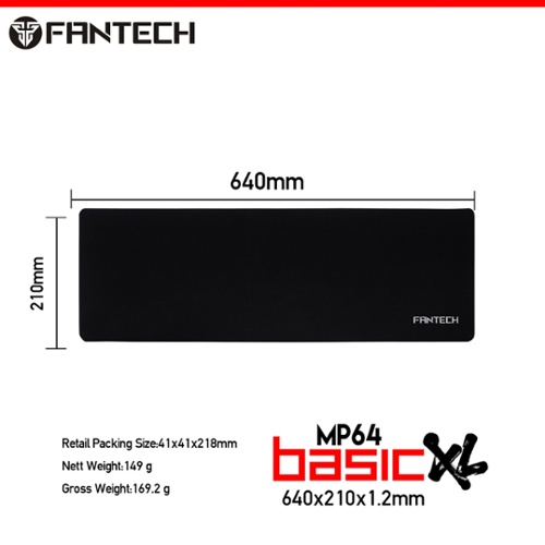 MOUSEPAD BASIC MP64XL FANTECH - NEGRO