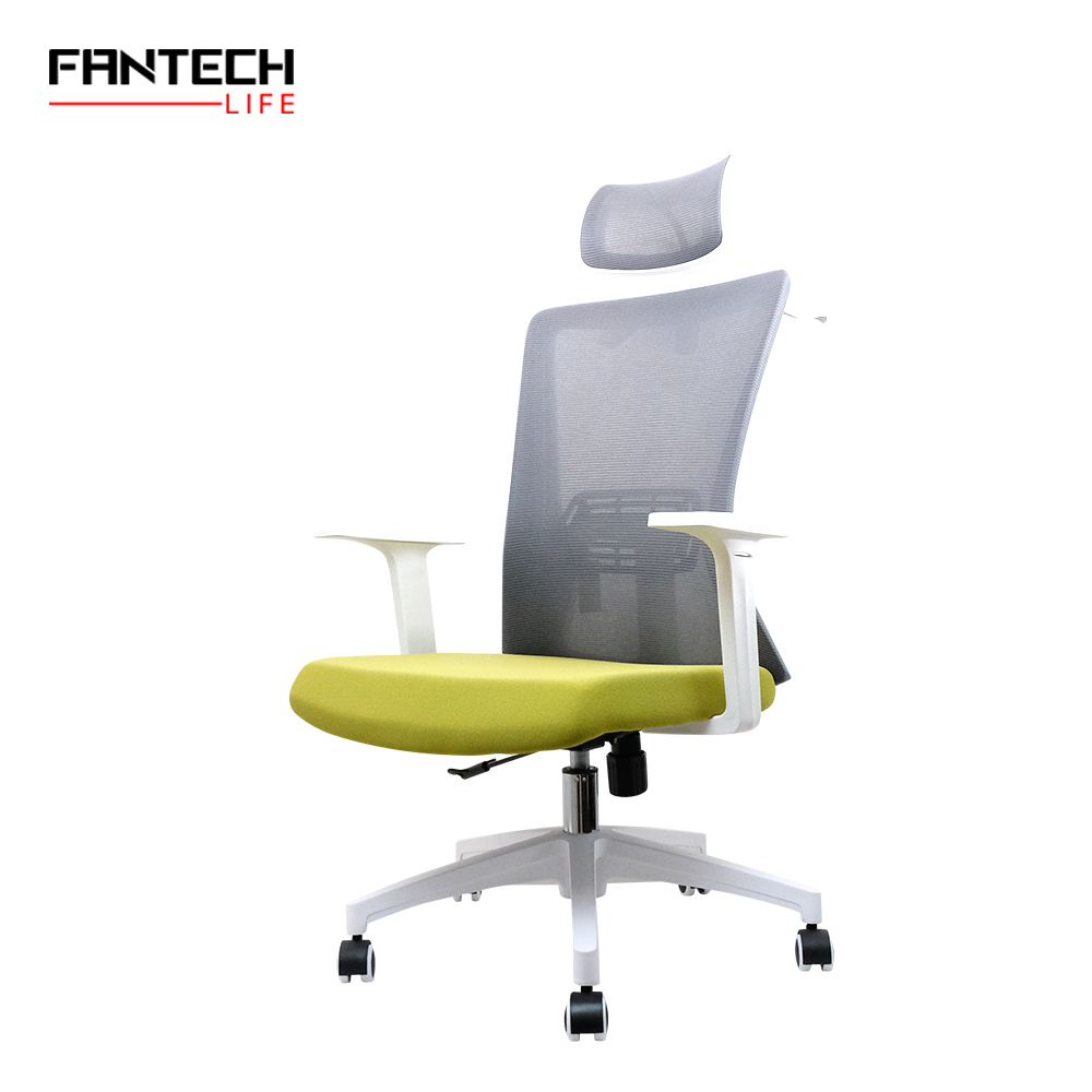 SILLA ERGONOMICA OCA258 GRIS-VERDE FANTECH