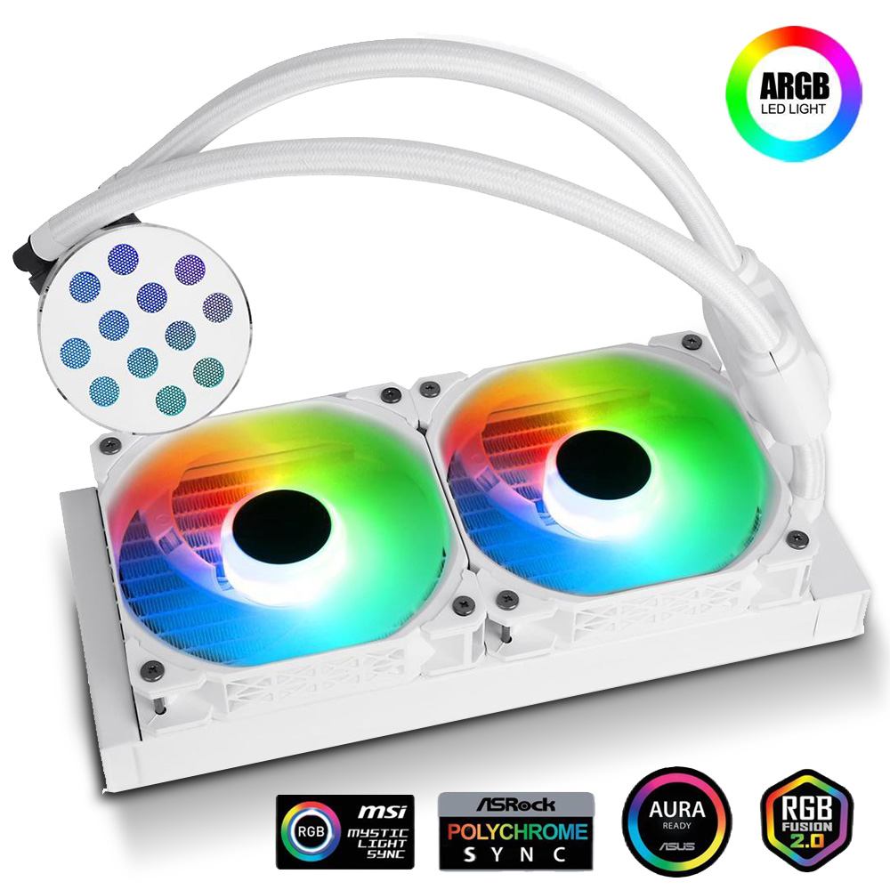 DISIPADOR CPU CY240MM LIQUIDA RGB SAMA BLANCO
