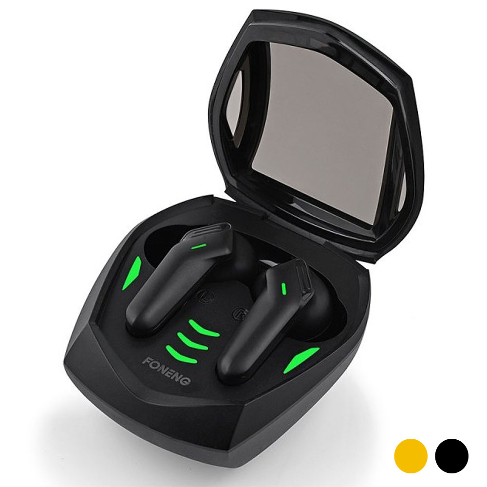 AURICULARES TWS BL118 BT AMARILLO O NEGRO - GAMER FONENG