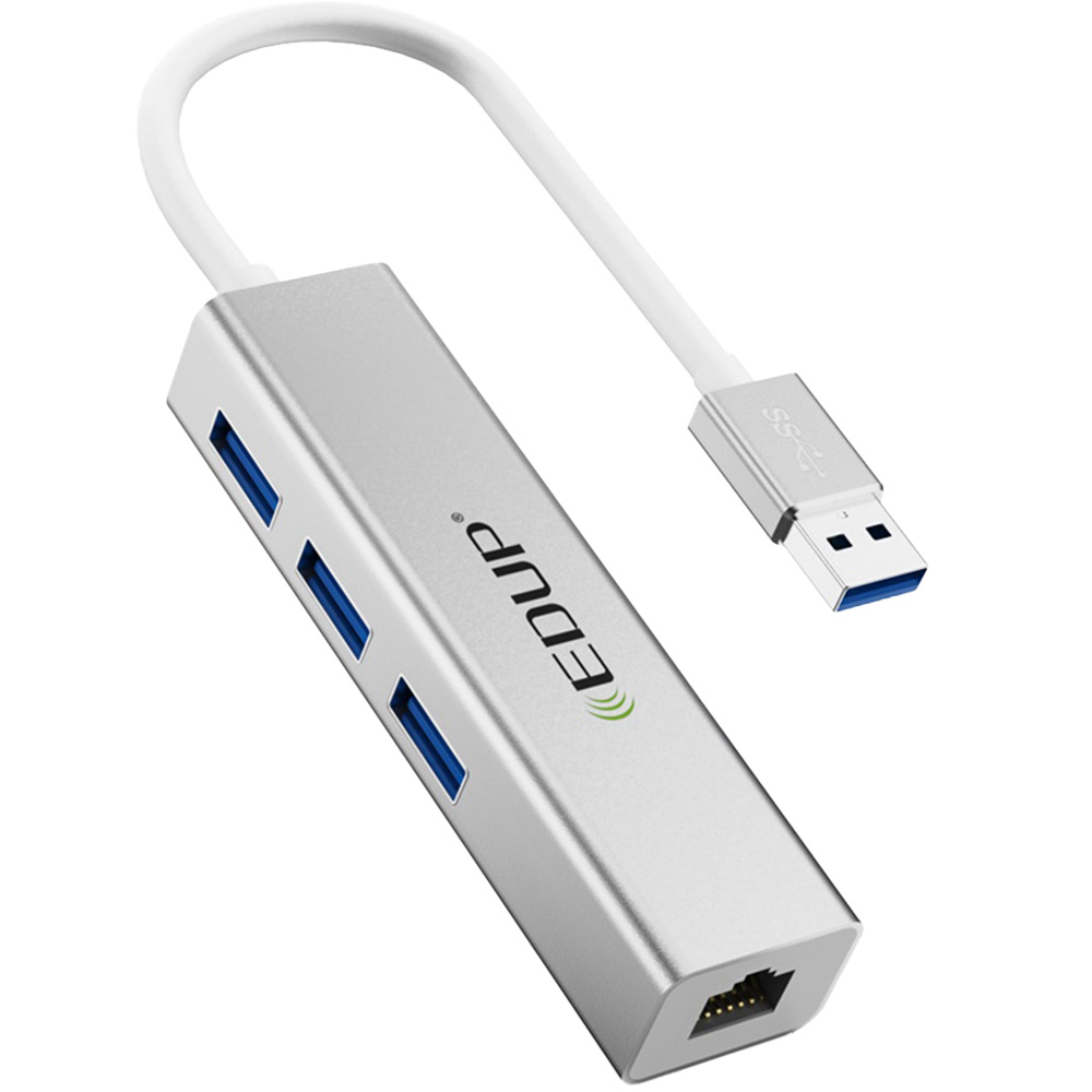 HUB USB + RJ45 EP-9606 EDUP -3USB 3.0