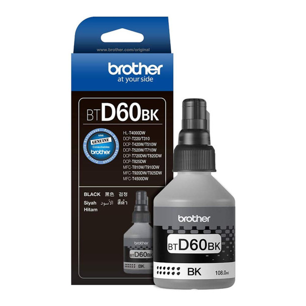 BOTELLA DE TINTA BROTHER BT-D60 BK