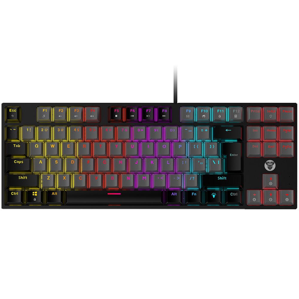 TECLADO MECANICO MK876 GREY BLUE SW TKLFANTECH